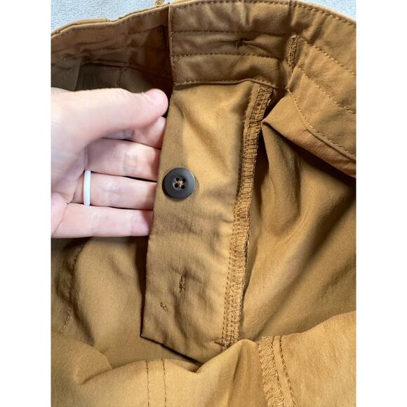Patagonia Hiking Cargo Pant Women’s Size 12 Cropped Brown Drawstring Hem Vintage - Picture 9 of 16